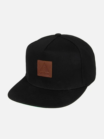 LEATHER ICON SNAPBACK-BLACK
